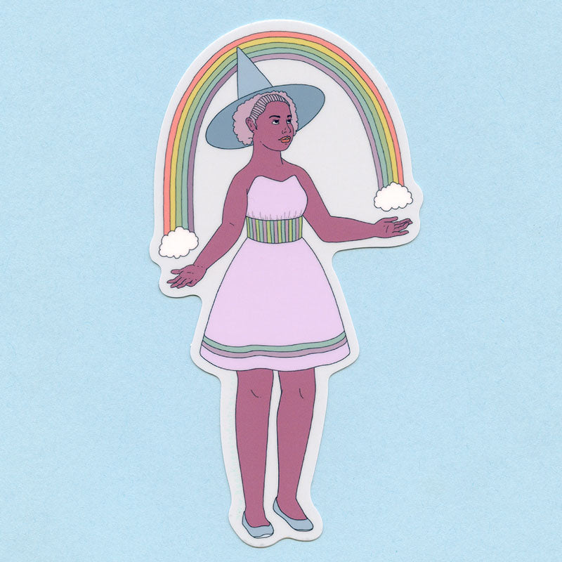 Rainbow Witch Sticker