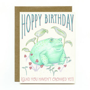Round Toad Birthday Card