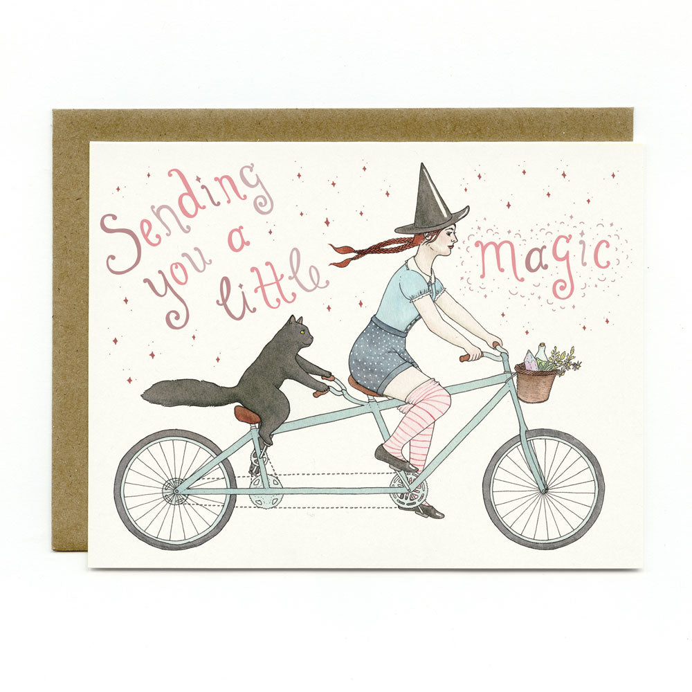 Tandem Witch Greeting Card