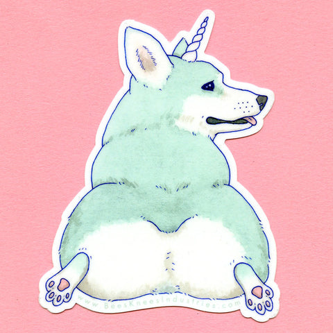 Unicorgi Sticker