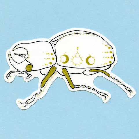 Unicorn Beetle Sticker