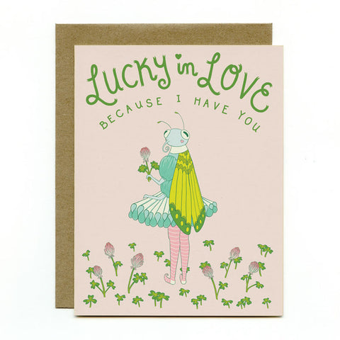 Clover Butterfly Greeting Card