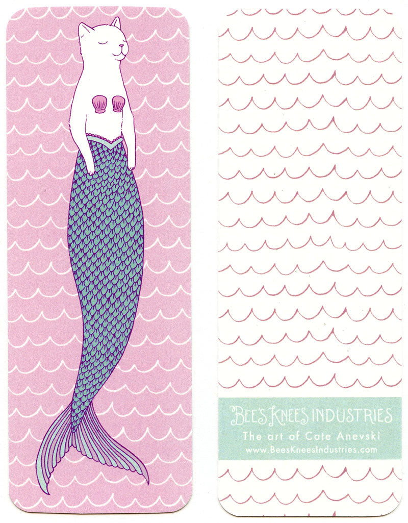 White Purrmaid Bookmark