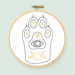 Witchcat Paw PDF Embroidery Pattern